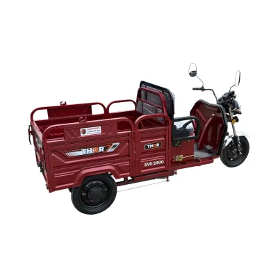 Triciclu electric THOR EVO 2000 ROSU 2000W 72V 32AH - imagine 3