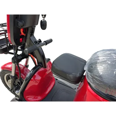 Triciclu electric THOR TRIXY PRO ROSU 1000W 60V 20Ah - imagine 10