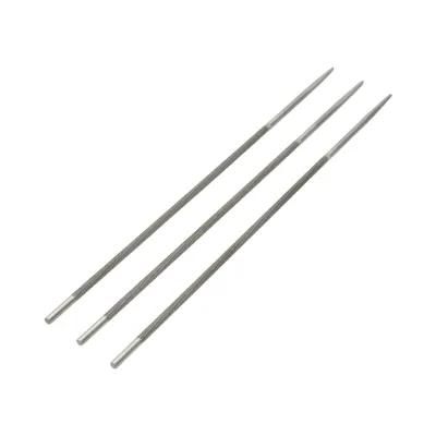 Set 3 pile rotunde ascutit lant drujba 4x200mm 5/32 inch - imagine 4