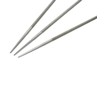 Set 3 pile rotunde ascutit lant drujba 5.5x200mm 7/32 inch - imagine 6