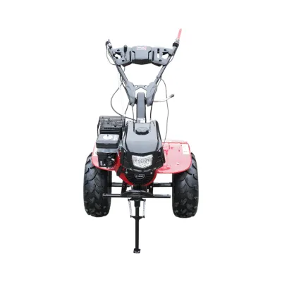 Motocultor 7.5CP cu freza 100cm, motor benzina 4 timpi 212cc OHV, viteze 2+1, transmisie pinioane, roti 19x7-8 Breckner Germany - imagine 3