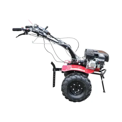 Motocultor 7.5CP cu freza 100cm, motor benzina 4 timpi 212cc OHV, viteze 2+1, transmisie pinioane, roti 19x7-8 Breckner Germany - imagine 6