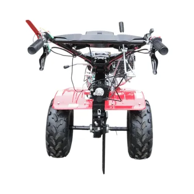 Motocultor 7.5CP cu freza 100cm, motor benzina 4 timpi 212cc OHV, viteze 2+1, transmisie pinioane, roti 19x7-8 Breckner Germany - imagine 5