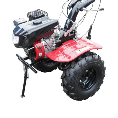 Motocultor 7.5CP cu freza 100cm, motor benzina 4 timpi 212cc OHV, viteze 2+1, transmisie pinioane, roti 19x7-8 Breckner Germany - imagine 7