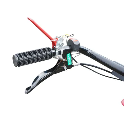 Motocultor 7.5CP cu freza 100cm, plug, rarita, motor benzina 4 timpi 212cc OHV, viteze 2+1, transmisie pinioane, roti 4.00-8 Breckner Germany - imagine 14