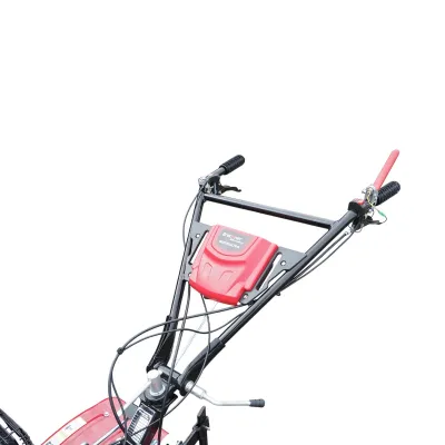 Motocultor 7.5CP cu freza 100cm, plug, rarita, motor benzina 4 timpi 212cc OHV, viteze 2+1, transmisie pinioane, roti 4.00-8 Breckner Germany - imagine 13