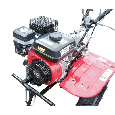 Motocultor 7.5CP cu freza 100cm, plug, rarita, motor benzina 4 timpi 212cc OHV, viteze 2+1, transmisie pinioane, roti 4.00-8 Breckner Germany - imagine 10