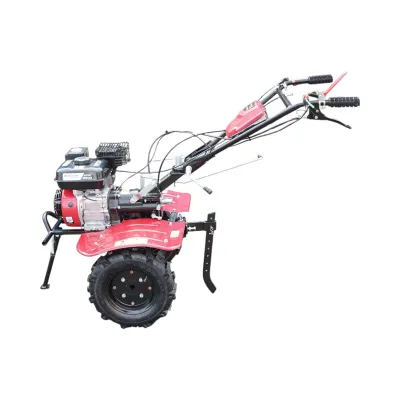 Motocultor 7.5CP cu freza 100cm, plug, rarita, motor benzina 4 timpi 212cc OHV, viteze 2+1, transmisie pinioane, roti 4.00-8 Breckner Germany - imagine 7
