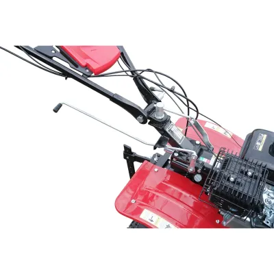 Motocultor 7.5CP cu freza 100cm, plug, rarita, motor benzina 4 timpi 212cc OHV, viteze 2+1, transmisie pinioane, roti 4.00-8 Breckner Germany - imagine 12