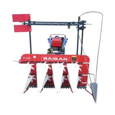 Motocultor diesel 6CP cu seceratoare frontala 1200mm, viteze 2+1, 8 divizoare pentru recoltat grau si paioase Baisan - imagine 3
