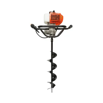 Motoburghiu foreza de pamant pe benzina 3.3CP, 2T 52cc, 3 burghie incluse 100mm, 150mm, 200mm Breckner Germany - imagine 3