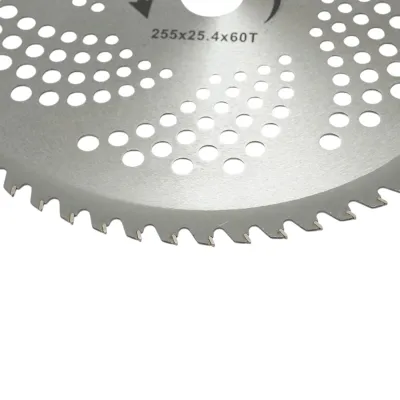 Disc circular vidia 255x25.4x1.15mm, 60 dinti pentru motocoasa de umar THOR - imagine 4
