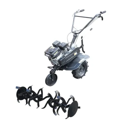 Motocultor 7CP cu freza 100cm, motor benzina 4 timpi 212cc OHV, viteze 2+1, transmisie pe curea, roti 4.00-8 Breckner Germany - imagine 7