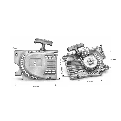 Demaror drujba complet modele China 3800, 4100, 4500, 4600, 5200 THOR - imagine 3