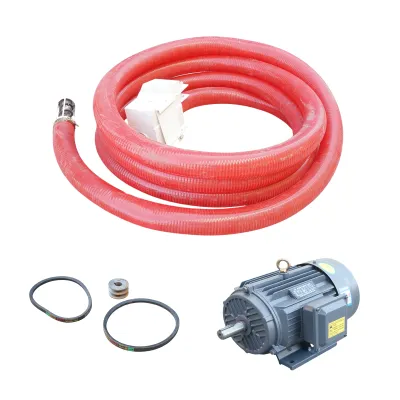 Snec flexibil cereale 380V, 4000W portabil cu furtun 15m, diametru 120mm, turatie 1440 r/min - imagine 3