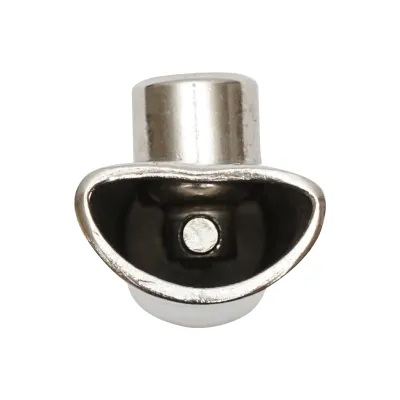 Suzeta din inox cu bila 80x21mm M20 pentru adapare porci si vitei - imagine 2