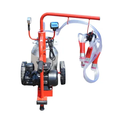 Aparat de muls vaci 1 post bidon 30L aluminiu cu vid in cadru(vacuum) Breckner Germany - imagine 4
