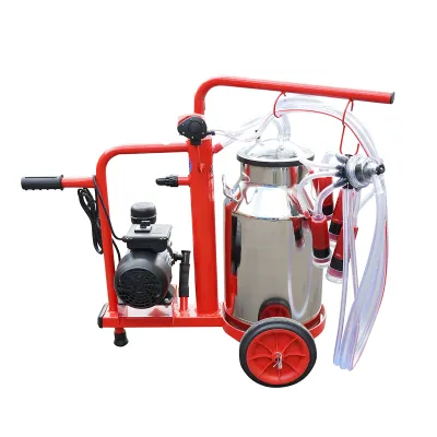 Aparat de muls vaci 1 post bidon 40L inox cu vid in cadru(vacuum) Breckner Germany - imagine 4