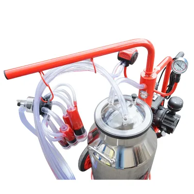 Aparat de muls vaci 1 post bidon 40L inox cu vid in cadru(vacuum) Breckner Germany - imagine 6
