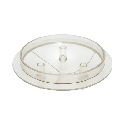 Capac transparent bidon 40L cu 3 iesiri pentru aparat de muls vaci Breckner Germany - imagine 3