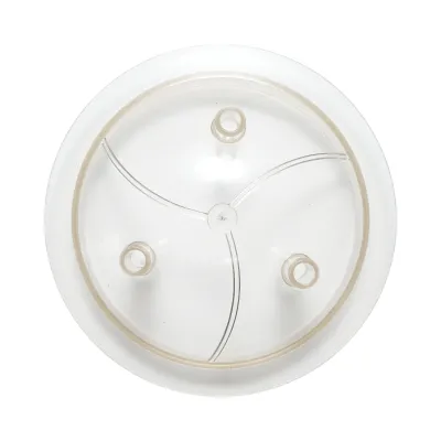 Capac transparent bidon 40L cu 3 iesiri pentru aparat de muls vaci Breckner Germany - imagine 2