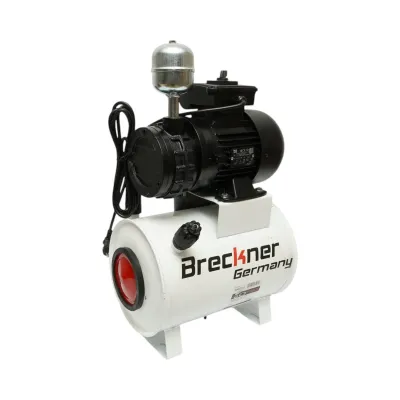 Pompa vacuum uscata cu motor 550W, 200 L/min, 1440rpm si rezervor pentru aparat de muls vaci Breckner Germany