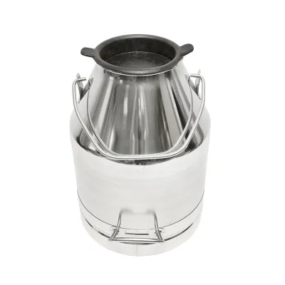 Bidon de inox cu capac pentru lapte 30L aparat de muls vaci Breckner Germany - imagine 3