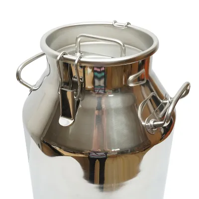 Bidon de inox pentru lapte cu capac 40L cu robinet aparat de muls vaci Breckner Germany - imagine 4