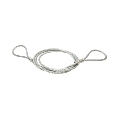Cablu sufa troliu ciochinar otel 14mm x 4m cu ochiuri pentru tractare/ridicare - imagine 3