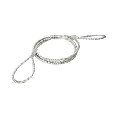 Cablu sufa troliu ciochinar otel 14mm x 4m cu ochiuri pentru tractare/ridicare - imagine 2