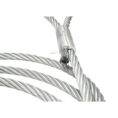 Cablu sufa troliu ciochinar otel 14mm x 4m cu ochiuri pentru tractare/ridicare - imagine 6
