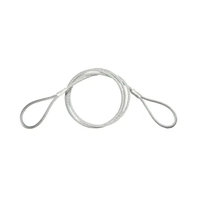 Cablu sufa troliu ciochinar otel 14mm x 4m cu ochiuri pentru tractare/ridicare