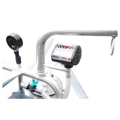 Aparat de muls vaci cu grup colector 160cc, sasiu galvanizat, bidon aluminiu 30L, 1 post Breckner Germany - imagine 9