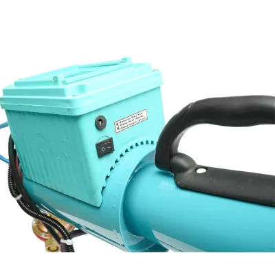 Tun electric pe baterie cu incarcator priza 220V, explozie pe gaz pentru speriat pasari Breckner Germany - imagine 10