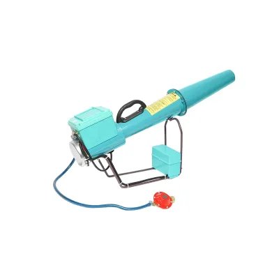 Tun electric pe baterie cu incarcator priza 220V, explozie pe gaz pentru speriat pasari Breckner Germany - imagine 3