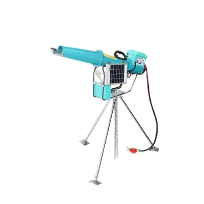 Tun electric pe baterie cu incarcare la panou solar, explozie pe gaz pentru speriat pasari Breckner Germany - imagine 7