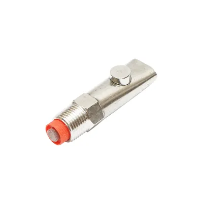 Suzeta din inox cu bila 80x21mm M20 pentru adapare porci si vitei - imagine 2