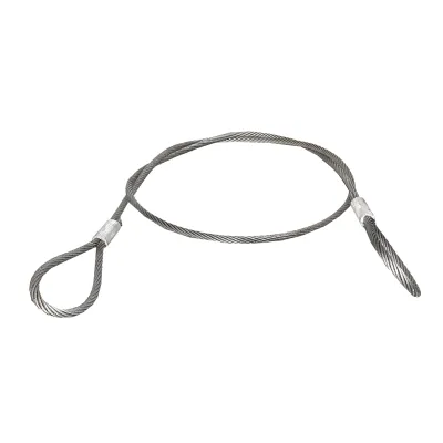 Cablu/sufa troliu din otel cu grosime de 20mm si lungime de 4m cu inele pentru tractat sau ridicat - imagine 2