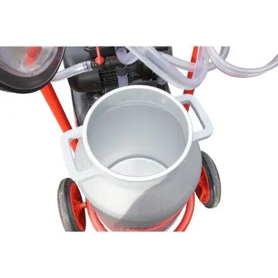 Aparat de muls vaci cu 2 posturi, bidon aluminiu 40L, rezervor vid si pompa uscata Breckner Germany - imagine 7