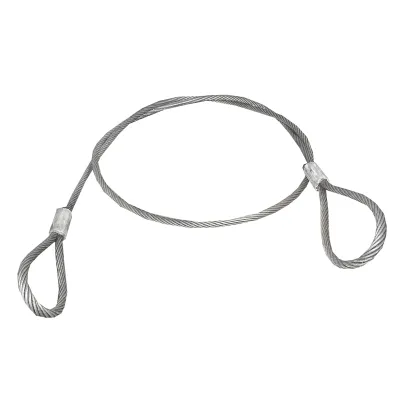 Cablu/sufa troliu din otel cu grosime de 28mm si lungime de 6m cu inele pentru tractat sau ridicat - imagine 2