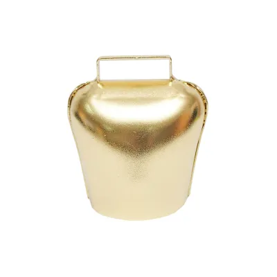 Clopot ovine si bovine, talanga 9 cm, aurie - imagine 2