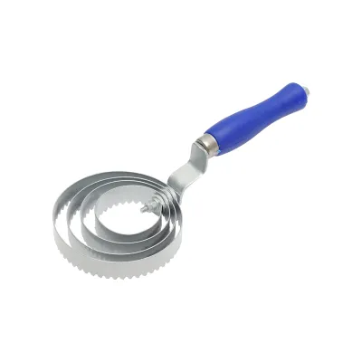 Perie tesala metalica spiralata pentru cai 230x105mm Breckner Germany - imagine 4