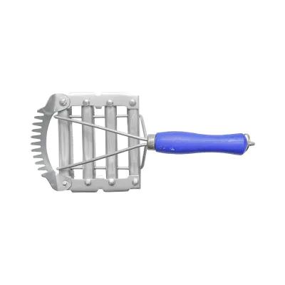 Perie tesala metalica patrata pentru cai cu piaptan pentru coama Breckner Germany - imagine 3