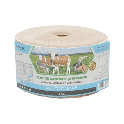 Bloc sare 3kg multivitamine pentru animale Breckner Germany