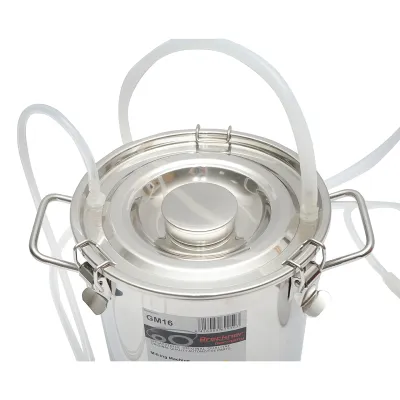 Aparat de muls cu 1 post si bidon de inox 5L pentru capre, oi - imagine 2