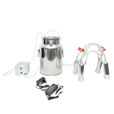 Aparat de muls portabil cu 1 post pentru vaci bidon inox 18L