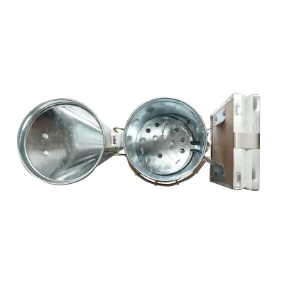 Afumator albine din otel galvanizat cu cilindru scut termic si burduf din piele 190mm - imagine 4