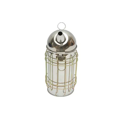 Afumator albine electric din inox cu cilindru scut termic, incarcare USB 190mm - imagine 3