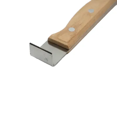 Cutit inox cu maner din lemn si dlta pentru descapacit 300mm - imagine 3