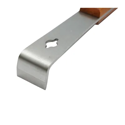 Dalta apicola din inox cu maner din lemn si scara tip L 260mm - imagine 3
